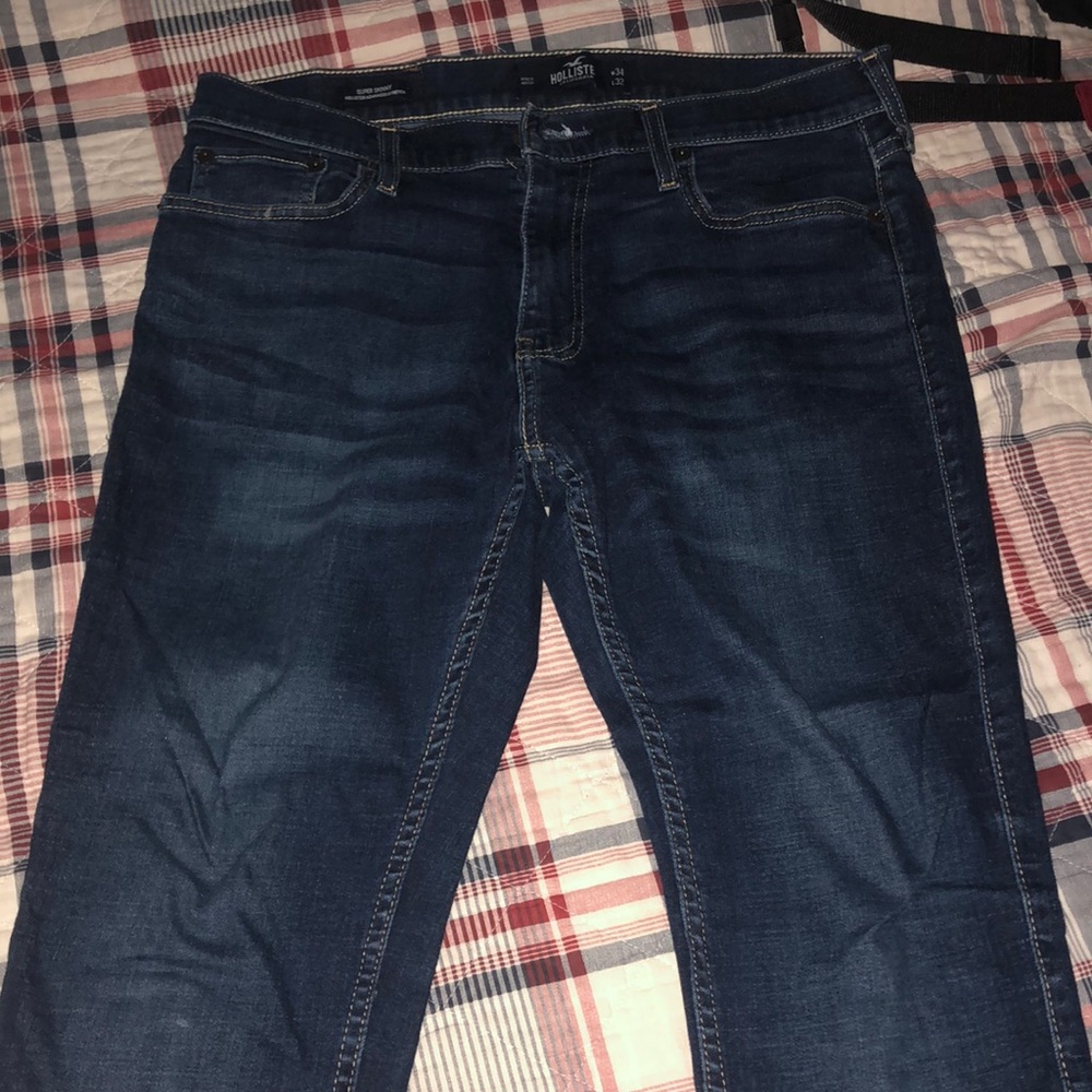 Hollister super skinny blue washed jeans W34 L32